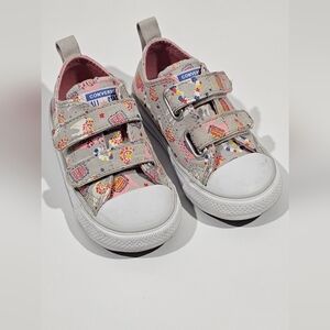 Converse Chuck Taylor AS Llama Party Hook And Loop Toddler Size 6 Girl